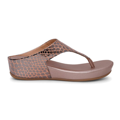 Rose Gold Comfort Slip on Wedges N91242