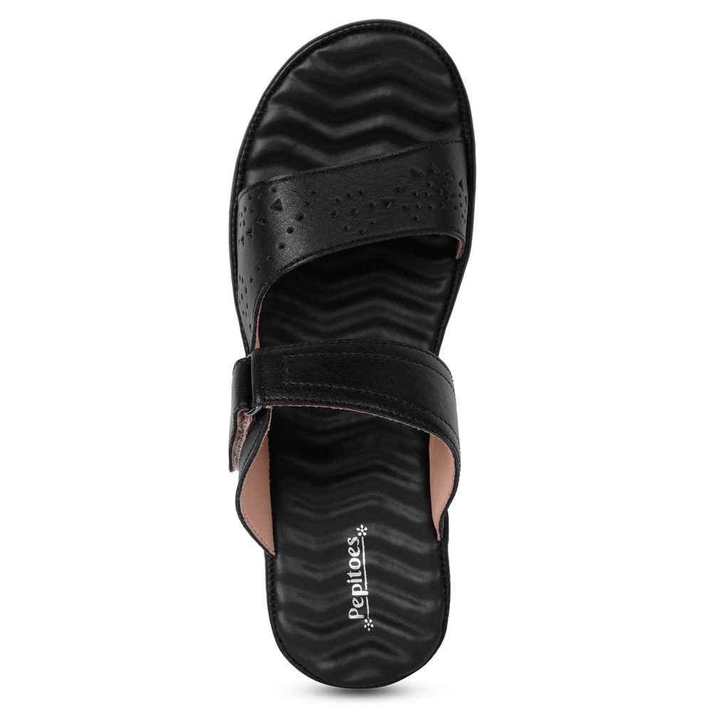 Black Comfort Slip on Wedges N91240