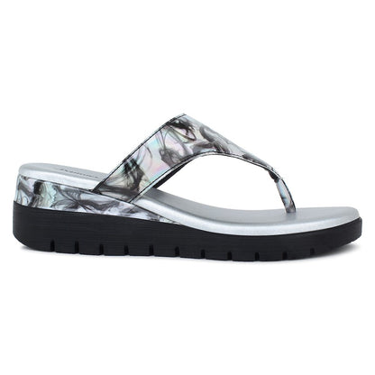 Black Smoke Comfort Slip on Wedges N21262