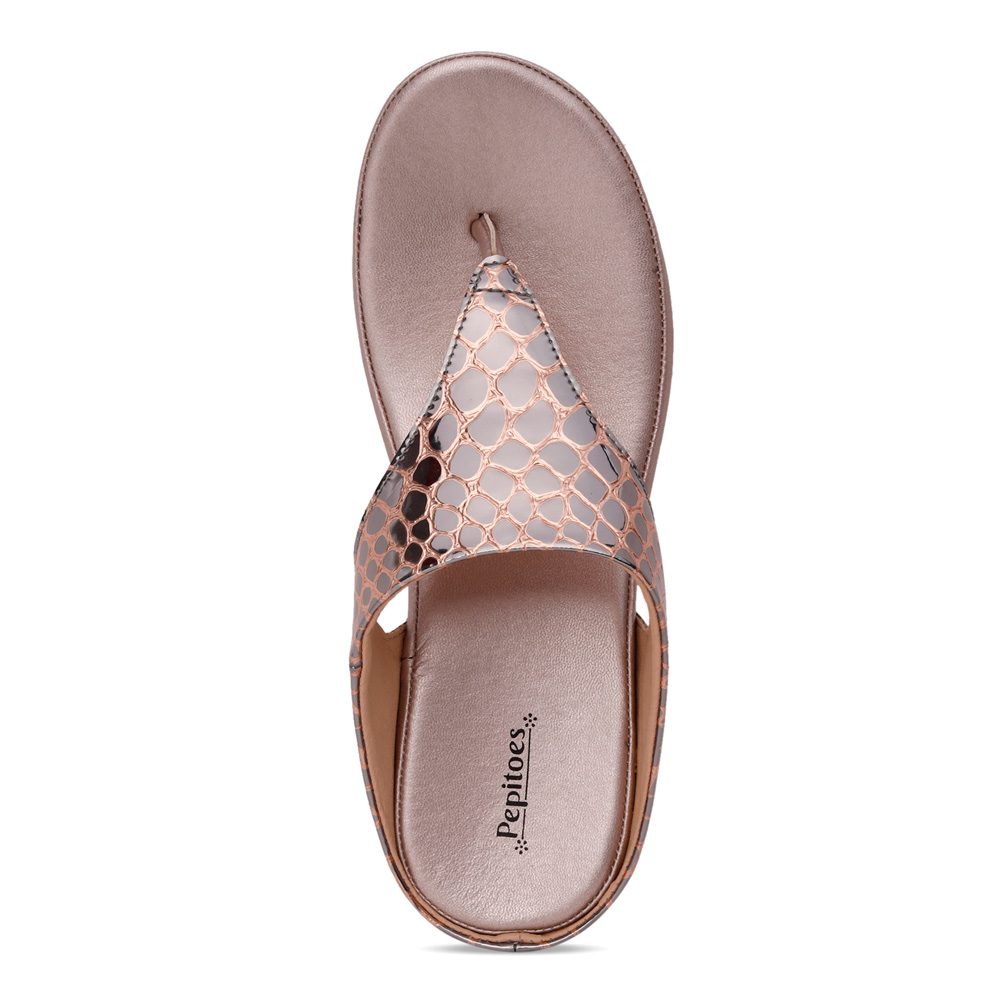 Rose Gold Comfort Slip on Wedges N91242