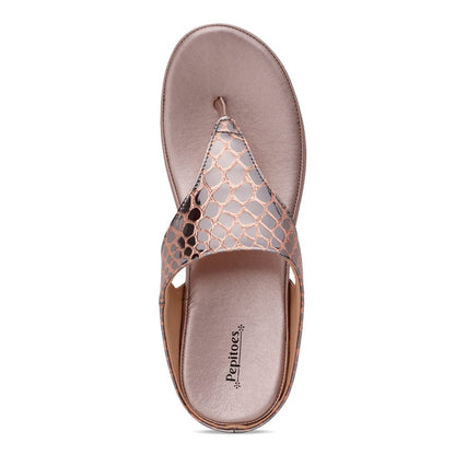 Rose Gold Comfort Slip on Wedges N91242