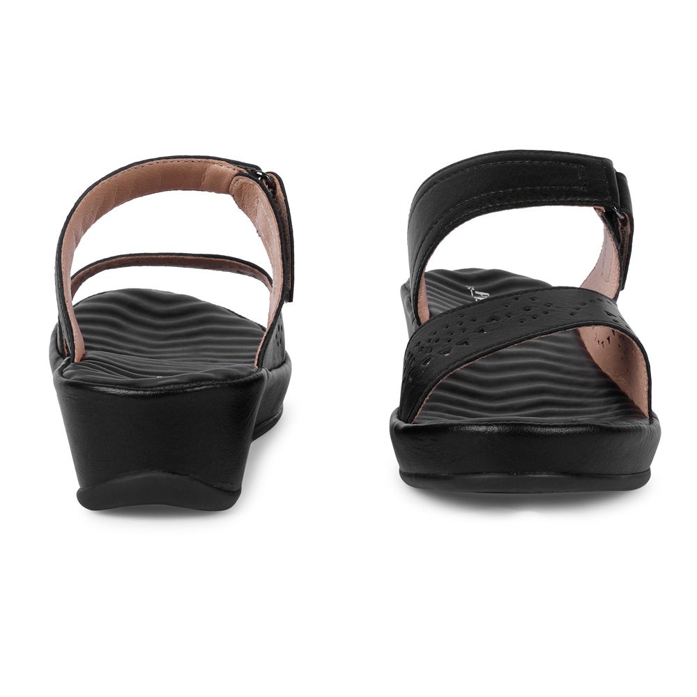 Black Comfort Slip on Wedges N91240