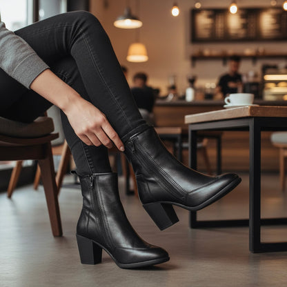 Comfort Slip on High Anlkle Boots N91225