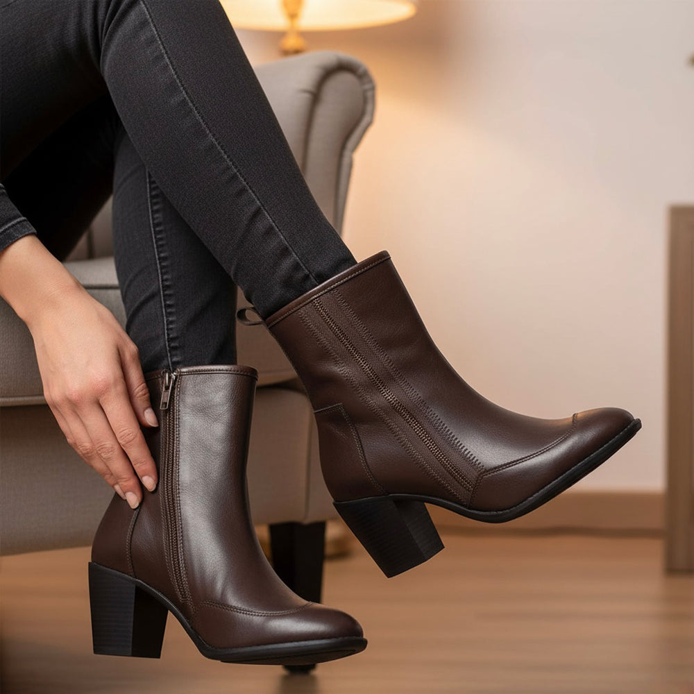 Comfort Slip on High Anlkle Boots N91225