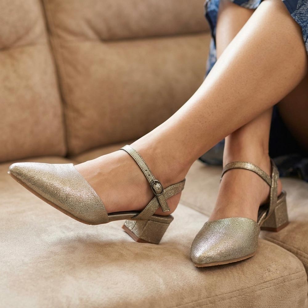 Comfort Mid Heel Sandals P25513