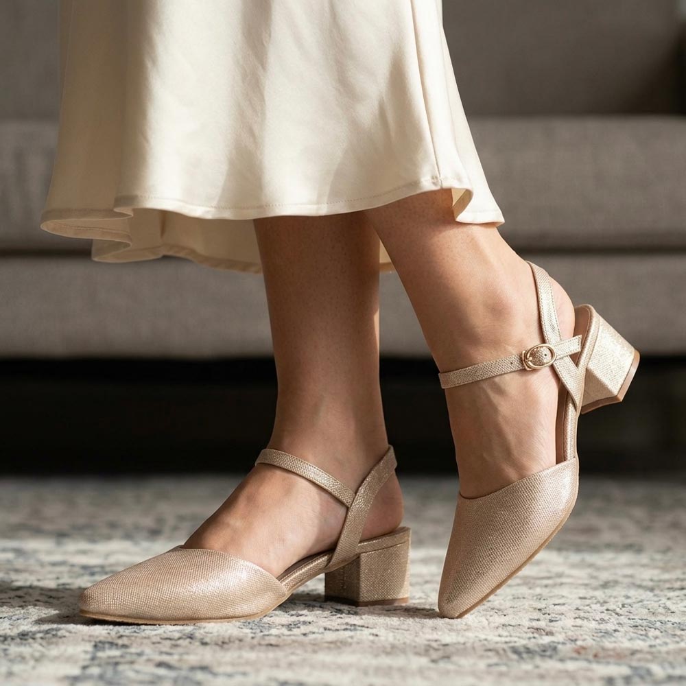 Comfort Mid Heel Sandals P25513