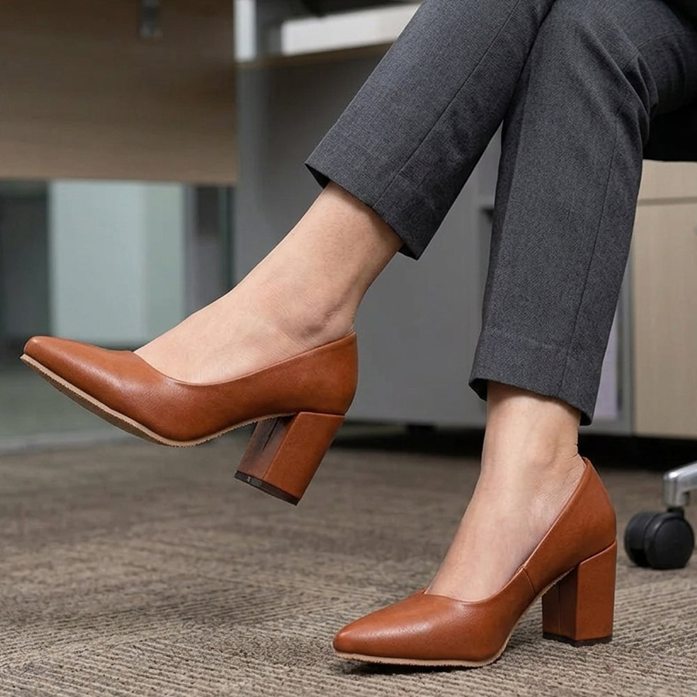 Comfort Slip on Block Heels N91229