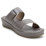 Grey Comfort Slip-On Wedges