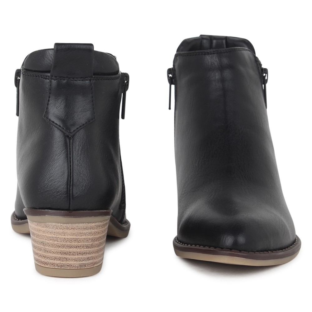 Black Comfort Slip-On Boot K90150 - Pepitoes