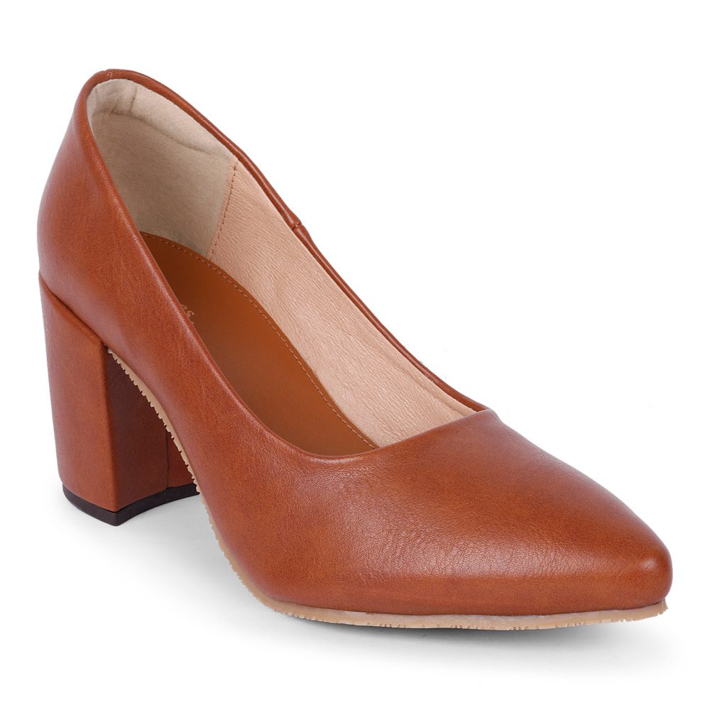 Buy Women Wide Fit Block Heel Square-Toe Shoes Online at Best Prices in  India - JioMart.