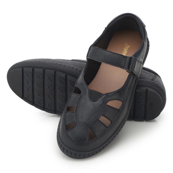 Black Comfort Slip on Casual Shoes N23358 - Image 4